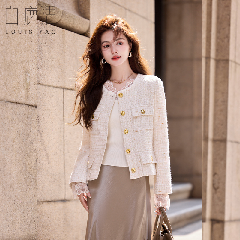 白鹿语气质风涤纶外套