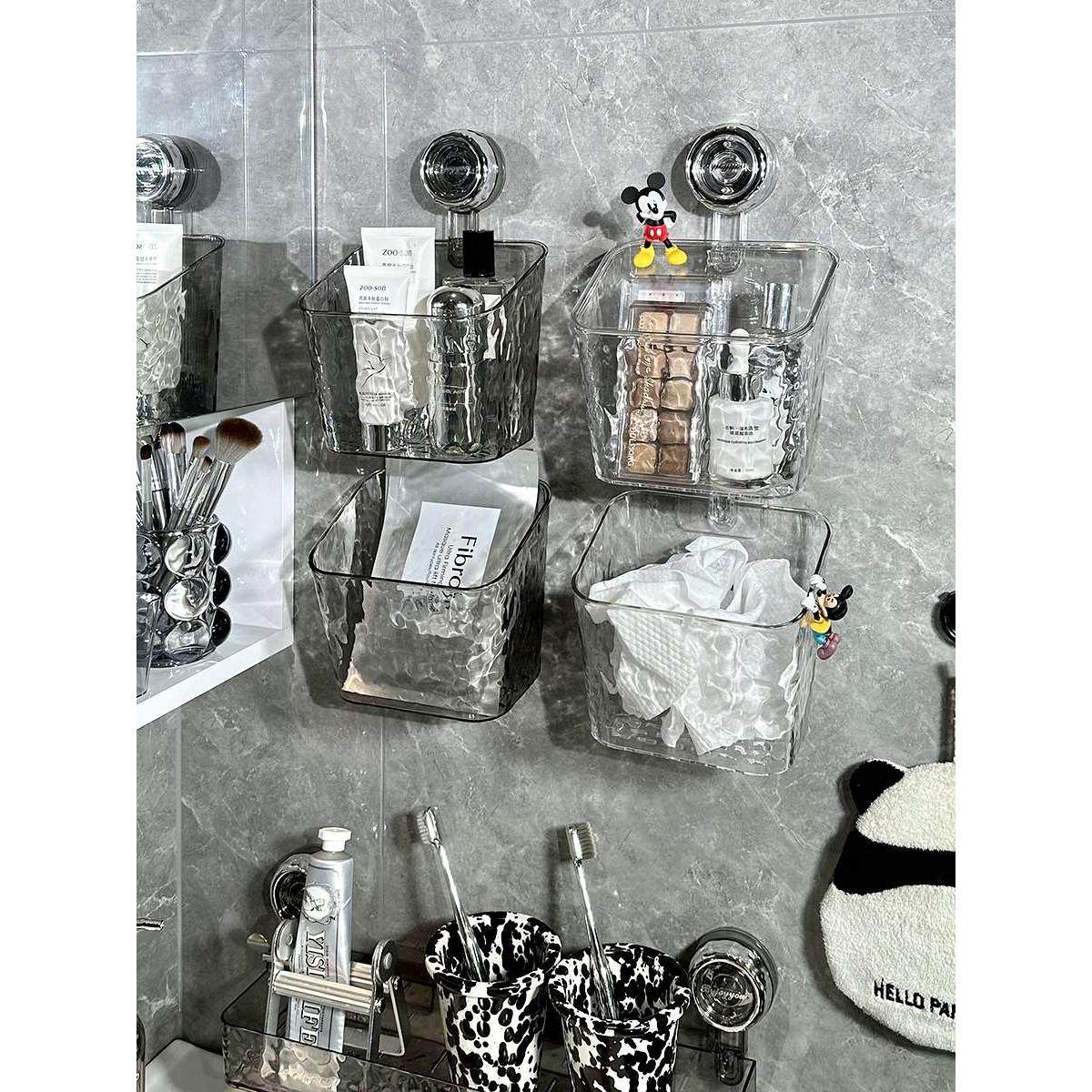 浴室面膜置物架卫生间吸盘护肤品化妆品收纳挂篮轻奢洗脸巾收纳盒,橡塑材料及制品,其他塑料制品,淘宝优惠券,粉丝福利购,淘宝优惠卷