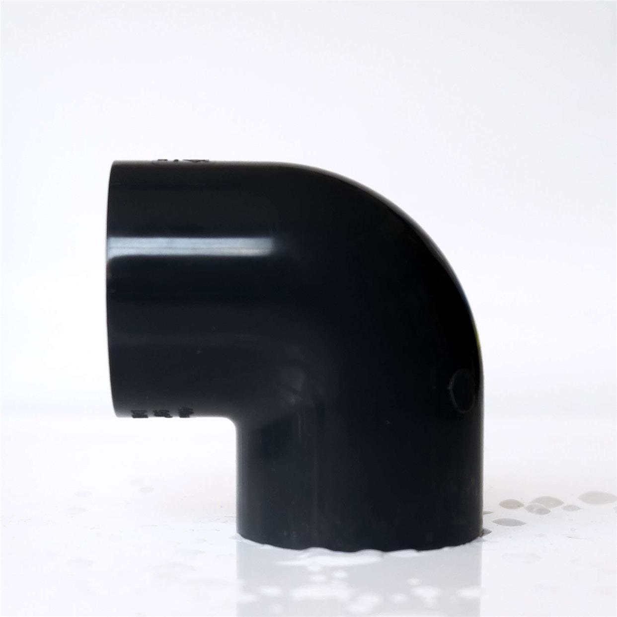 宝琦国标PVCU90度弯头 63 75 90 110 160 200PN16化工级耐酸碱