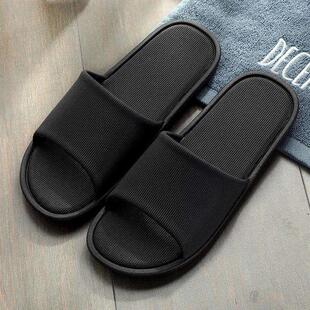 在家里穿拖鞋男士家居室内黑色轻薄。滑耐脏2021新款酒店专用软底