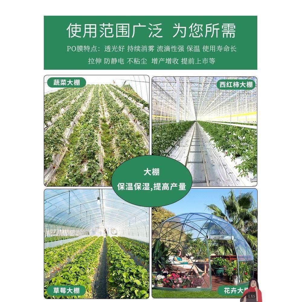 防寒塑布大棚膜加厚温XXI绿植瓜果料蔬菜殖养无滴膜po保膜保暖挡