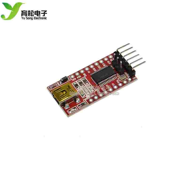 USB转TTL 支持3.3V 5V FT232RL模块专用 下载线 mini接口 红板