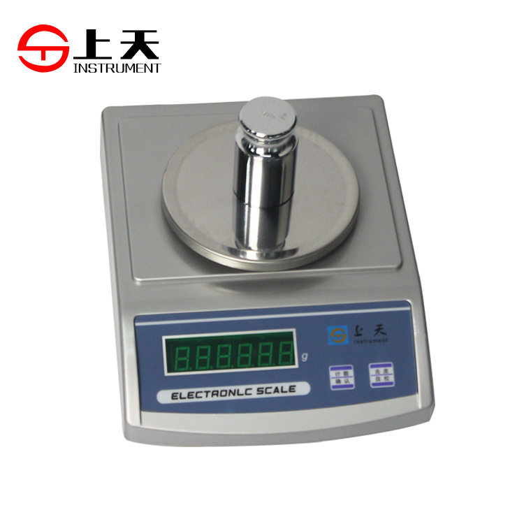 上海上天yp1实0002验室电子天平百分之一称重电子称1000g0.01g