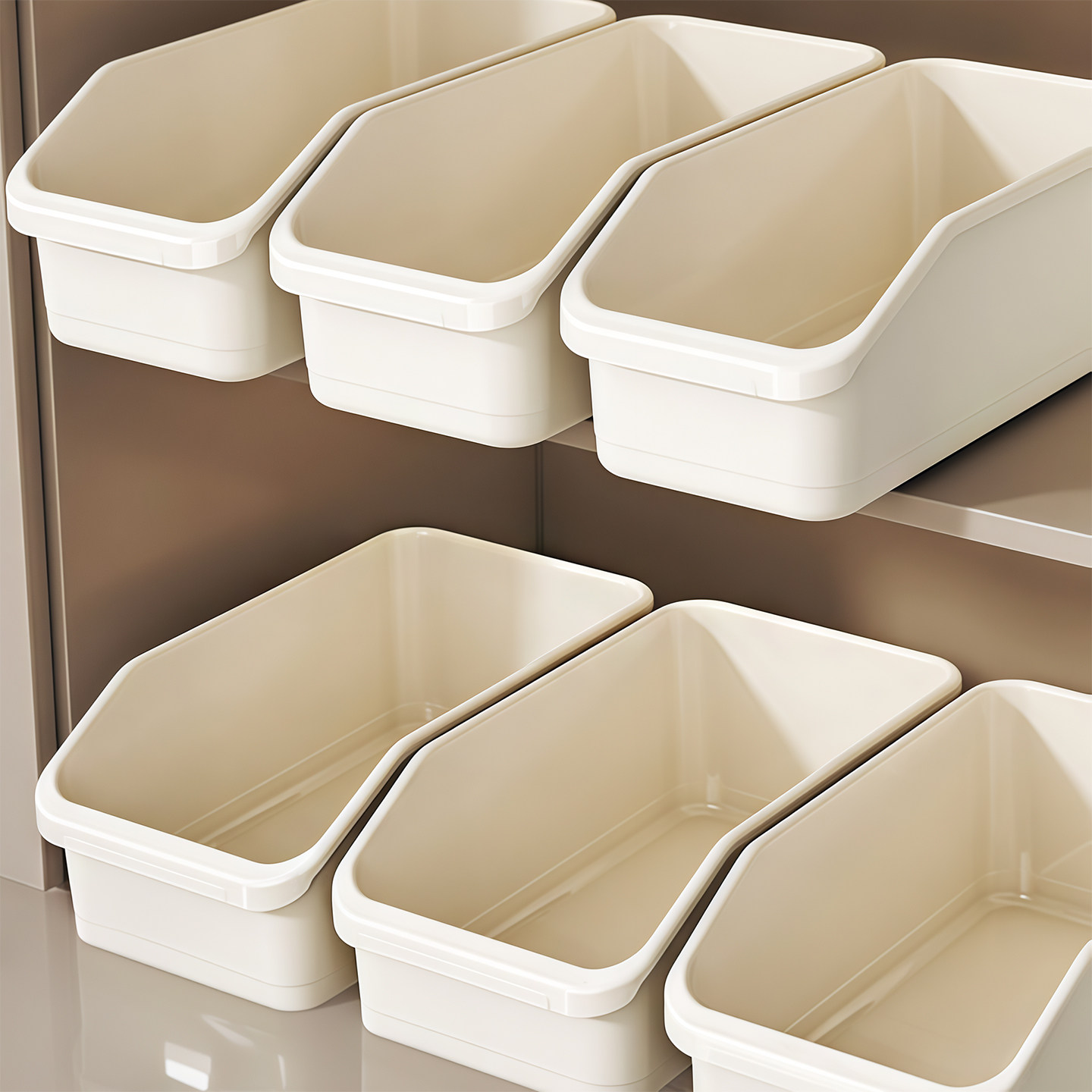 零食收纳筐家用桌面杂物置物架厨房斜口塑料盒子衣柜衣服整理筐子,收纳整理,收纳筐,淘宝优惠券,粉丝福利购,淘宝优惠卷