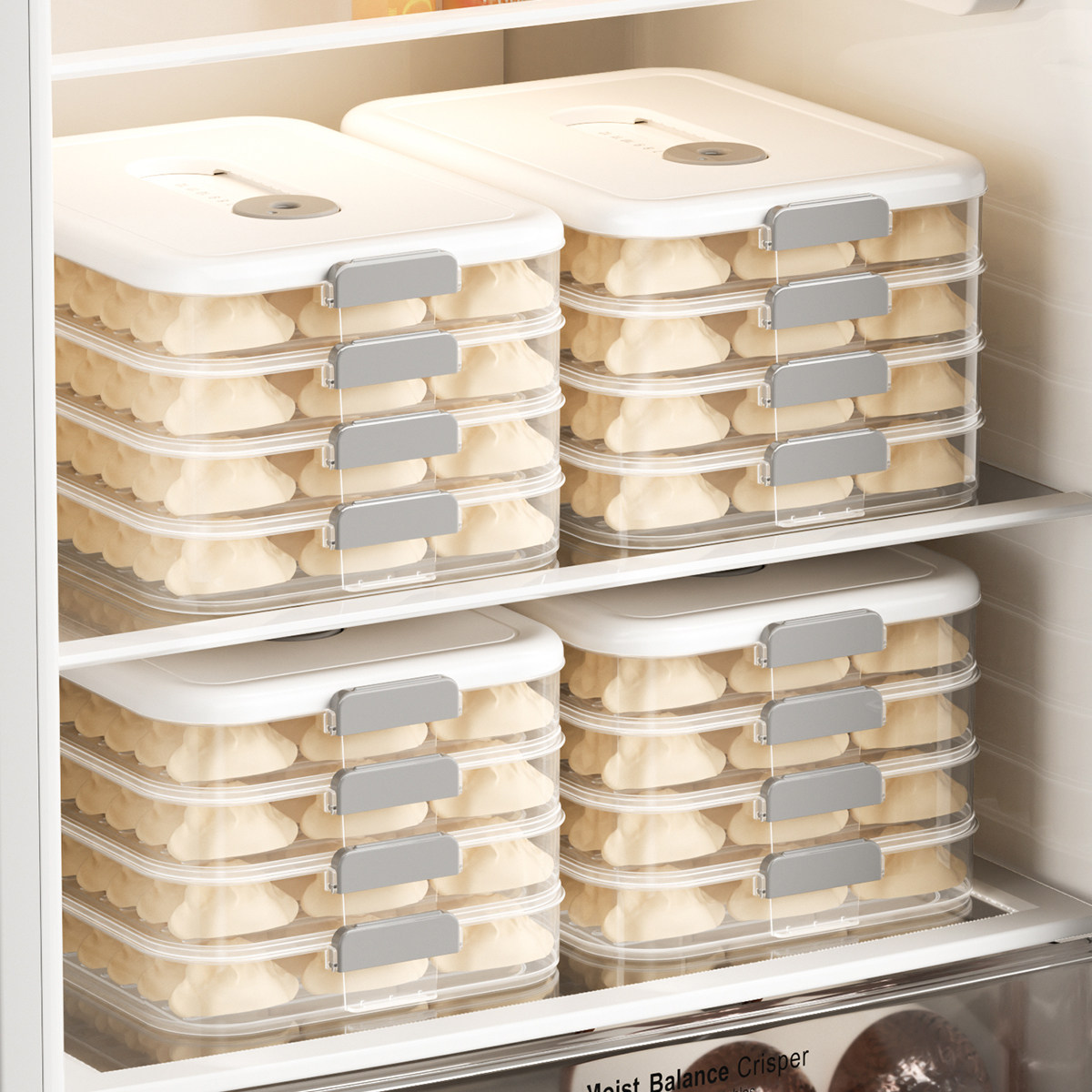 饺子收纳盒冰箱专用饺子冷冻盒子厨房装馄饨分装托盘的包饺子神器,收纳整理,食物收纳盒,淘宝优惠券,粉丝福利购,淘宝优惠卷