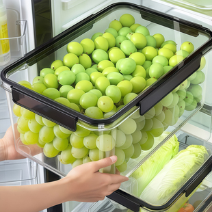 冰箱保鲜盒食品级鸡蛋水果蔬菜食物收纳整理神器冷冻专用储物盒子