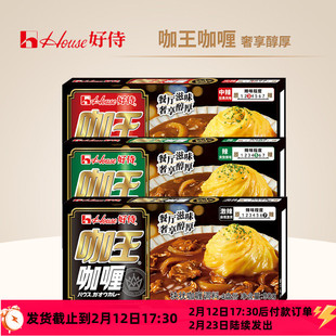 好侍咖王咖喱辣90g 黄咖喱饭日式块百梦多粉酱王料理包家用辣味