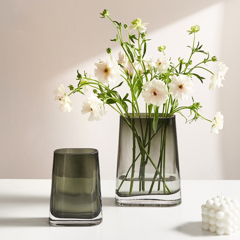 高级感简约原色小花瓶透明玻璃客厅桌面插花水养鲜花装饰摆件轻奢,鲜花速递/花卉仿真/绿植园艺,花瓶,淘宝优惠券,粉丝福利购,淘宝优惠卷