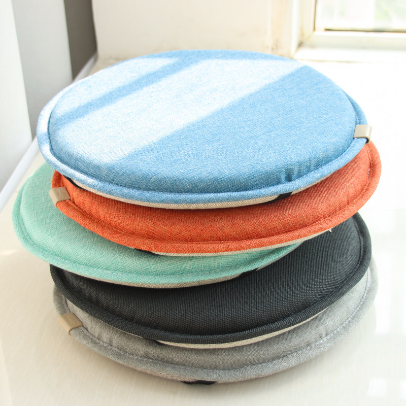 圆形凳子坐垫屁垫四季通用绑带可固定高弹海绵藤椅吧台Z薄款圆凳,居家布艺,椅垫,淘宝优惠券,粉丝福利购,淘宝优惠卷