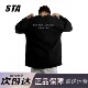 STA旗舰店美式 字母印花长袖 男女潮牌高街重磅纯棉打底圆领卫衣