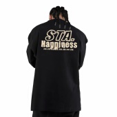 STA旗舰店美式 潮牌长袖 T恤男女街头重磅纯棉情侣宽松休闲圆领卫衣