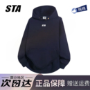 STA旗舰店美式 潮牌高街重磅纯棉情侣外套 纽扣连帽卫衣男女秋冬季