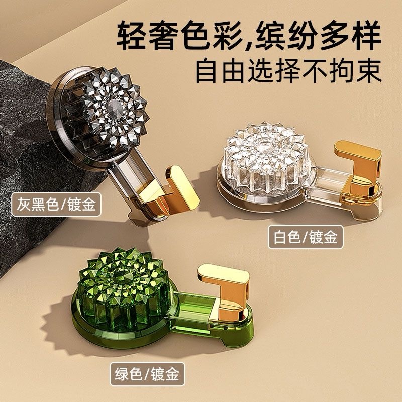 免打孔旋转吸盘挂钩强力粘钩承重无痕家用吸附多功能真空吸附衣钩
