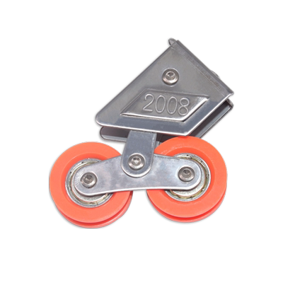 2008型铝合金门窗滑轮移窗户轴承滚轮2078老式推拉门窗双滑轮