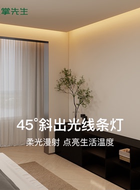 仙人掌先生照明2835灯带led线性灯吊顶窗帘盒洗墙悬浮顶反光槽