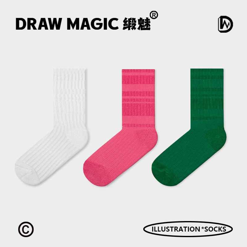 3d袜子缎魅加厚运动女