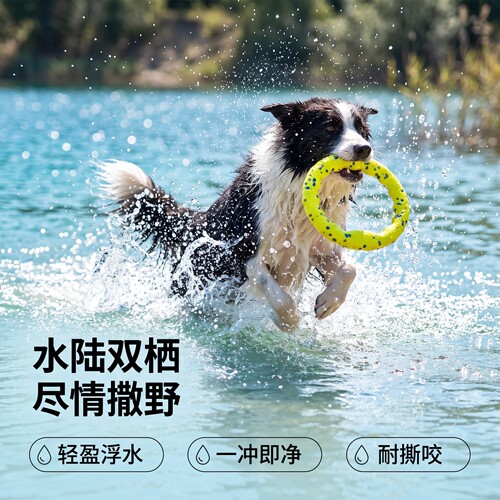狗狗玩具波纹星点拉环玩具柴犬金毛中大型犬消耗精力宠物互动玩具