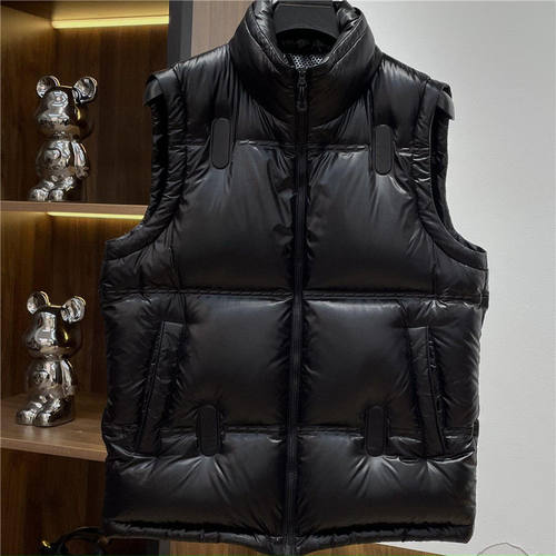 凯乐石薄荷轻奢黑金羽绒马甲男24秋冬新款立领加厚帅气休闲坎肩外
