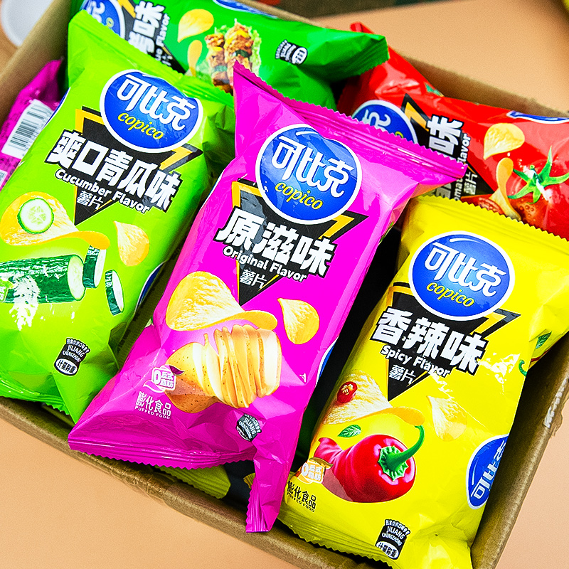 可比克薯片独立小包装番茄味