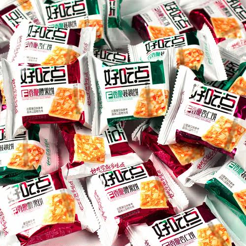 好吃点香脆核桃散装办公室饼干