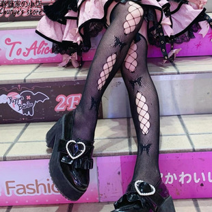 原创厚底鞋亚文化日系乐福鞋高跟粗跟圆正品可爱甜美女鞋子