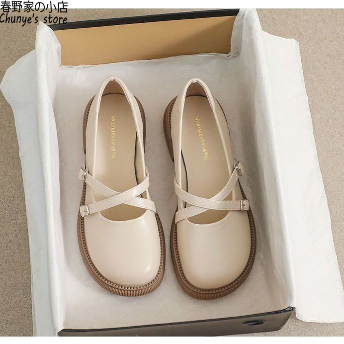 玛丽珍小皮鞋女2025新款春野家