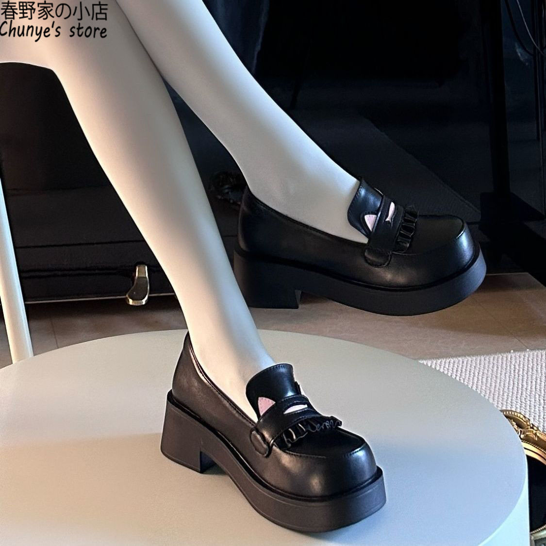 原创厚底增高圆头JK制服鞋超软舒适学生鞋洛丽塔可爱甜美正品女鞋