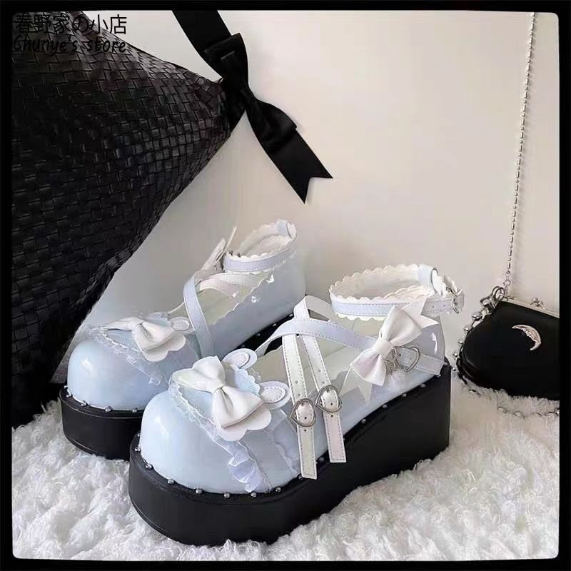 原创正品辣妹厚底鞋夏甜酷春野家