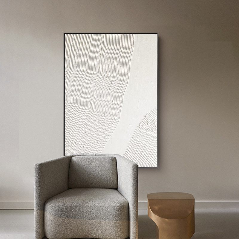 侘寂风客厅装饰画极简现代抽象沙发背景墙日式挂画玄关餐厅壁画
