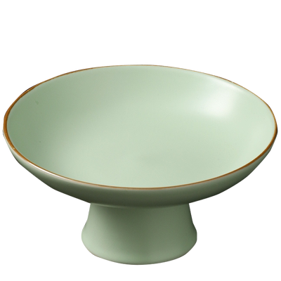 贰奇汝窑复古中式茶点盘水果盘