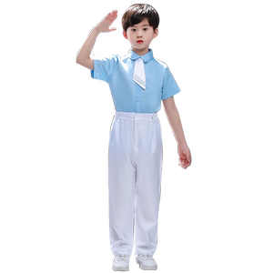 国庆儿童团体合唱演出服中学生小学生合唱团表演服装爱国朗诵礼服