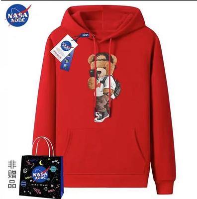 小熊纯棉连帽卫衣情侣款