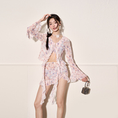 微风假日分体泳衣女款 性感聚拢显瘦度假温泉比基尼 四件套2025新款