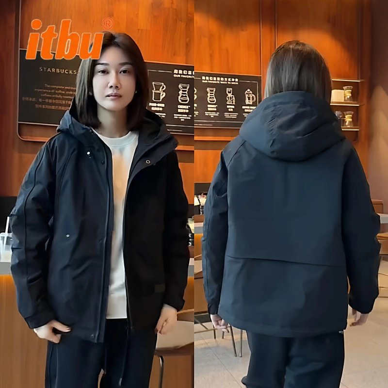 轻量化棉服男外套男士2025新款秋冬季男装连帽冲锋衣夹克男款冬装