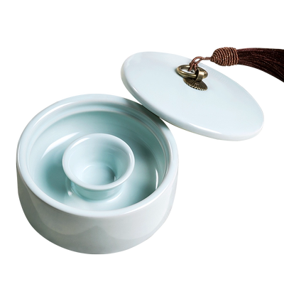 兰斋墨碟砚台多功能陶瓷火锅砚