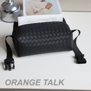 车载纸巾盒可调节松紧带一体遮阳板扶手箱纸巾收纳插扣新款 PU皮质