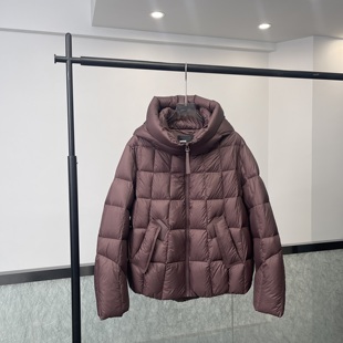 连帽加厚保暖绒子含量90%外套1196 白鹅绒服女短款 2025冬季 新款