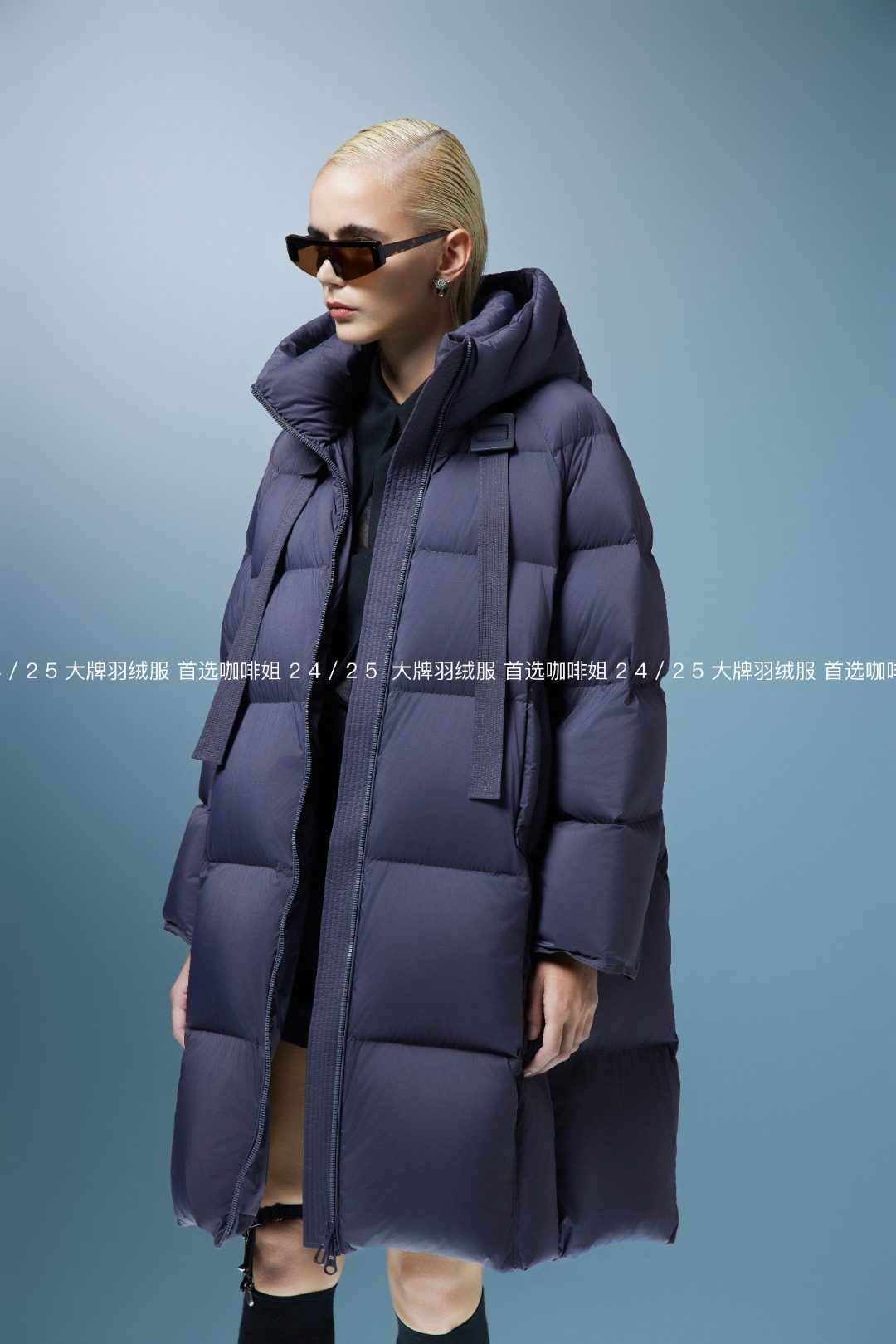 品牌冬季新款羽绒服90%白鸭绒女中长款连帽休闲显瘦外套1226