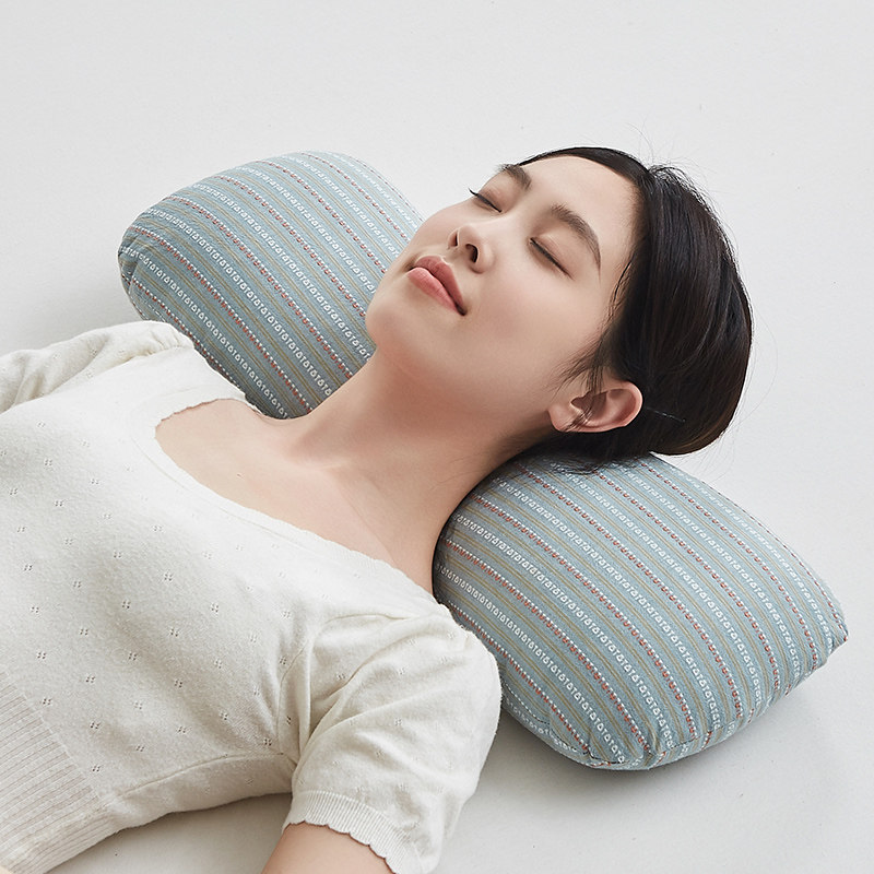 全棉护颈枕颈椎助睡眠全荞麦枕颈椎枕成人护颈硬枕芯儿童糖果枕图片