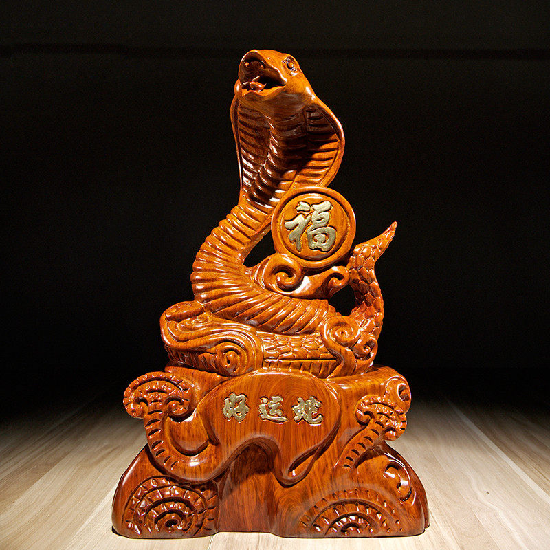 木雕摆件生肖家居客厅工艺品