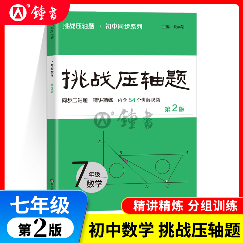 挑战压轴题 七年级数学 7年级数学 中考压轴题数学解题技巧初中复习资料教辅初中同步系列精讲精练马学斌主编华东师范大学出版社
