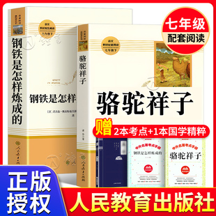 红岩海底两万里七年级下册bi读名著课外阅读经典 原著无删减版 文学小说朝花夕拾西游记人民教育 正版 骆驼祥子钢铁是怎样炼成