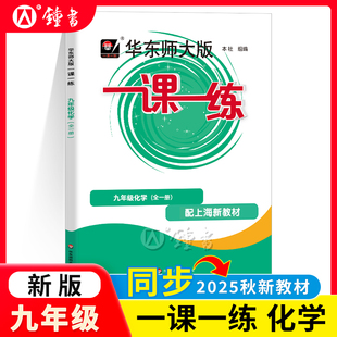 九年级上下册9年级化学全一册 大开本 上海沪教版 华东师大版 华师大一课一练 化学 初三教材同步课后练习 九年级化学 一课一练