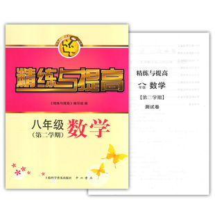 精练与提高 数学 八年级下册8年级第二学期数学 上海沪教版初二教材同步训练课后练习单元阶段期中期末练习测试卷 中学教辅