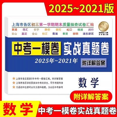 上海中考一模卷实战真题卷数学
