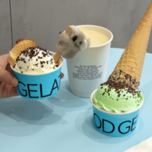 冰淇淋纸杯定制一次性雪糕试吃碗订制食品级gelato冰激凌纸碗定做
