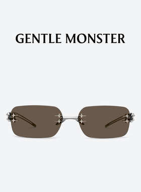 【BOLD系列】TETRA棕色方形防晒墨镜金属太阳镜GENTLE MONSTER