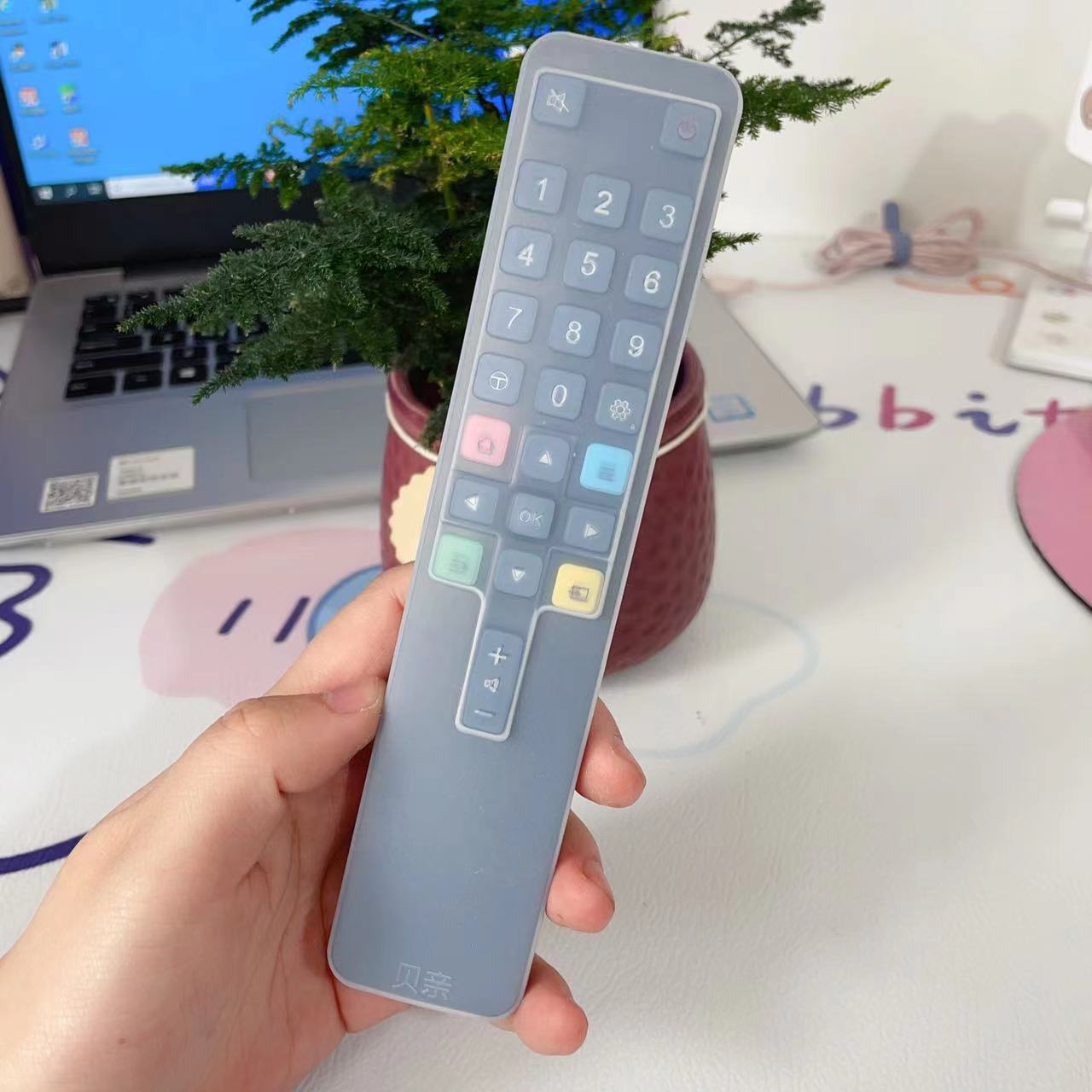 TCL电视遥控器套硅胶防尘护套