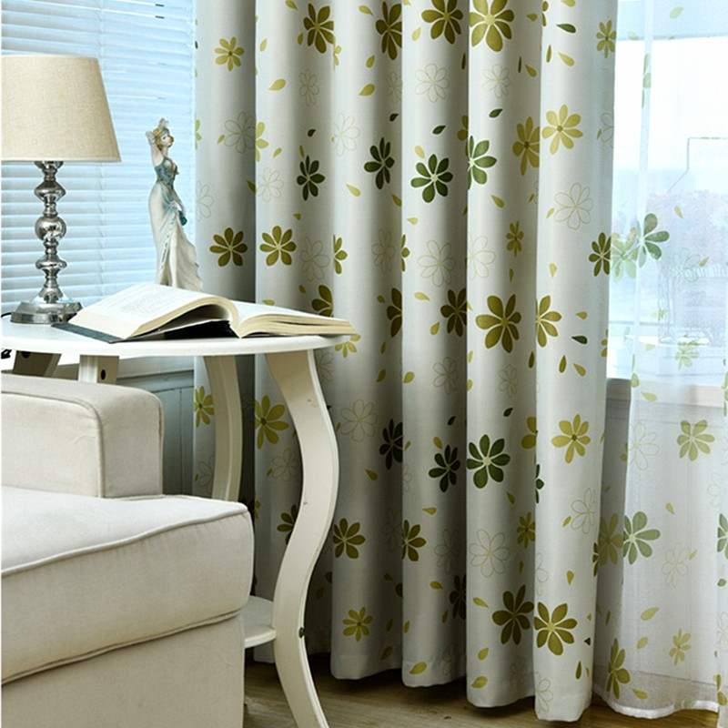 伊帘坊田园加厚全遮光窗帘布料客厅成品飘窗帘儿童卧室遮阳布