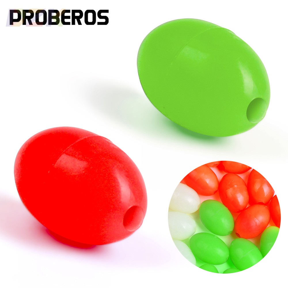 椭圆发光挡珠 海钓路亚太空豆夜明珠挡珠塑料荧光珠配件1000粒/s7